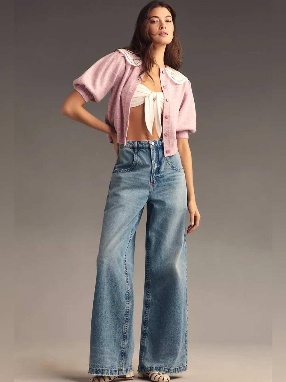FRAME The Skater High-Rise Wide-Leg Jeans NWT - Picture 9 of 12